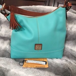 Dooney & Bourke Pebble Leather Mint Sophie Hobo